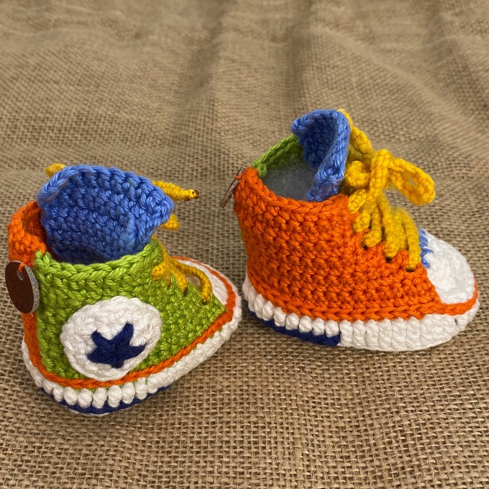 JACKYCO BABY COLLECTION CROCHET, CONVERS BOOTS for Newborn